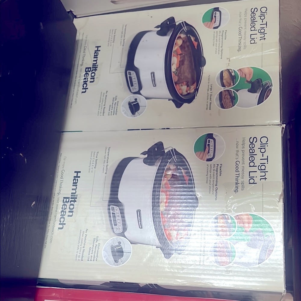 Hamilton Beach Black and Silver Slow Cooker